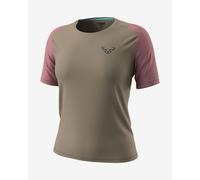 T-shirt Dynafit Transalper manica corta beige rosa donna - S