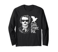T-Shirt e Regali di Edgar Allan The Raven Poe Fan Art Maglia a Manica
