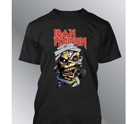 T-Shirt Eddy IRON MAIDEN Rock Hard Rock Maniche Corte Cotone Regular