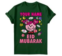 T-shirt Eid Mubarak personalizzata per bambini e ragazze con grafica...