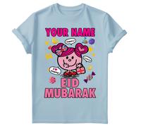 T-shirt Eid Mubarak personalizzata per bambini e ragazze con grafica...