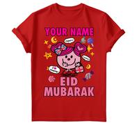 T-shirt Eid Mubarak personalizzata per bambini e ragazze con grafica...