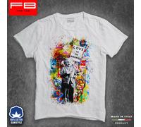T-Shirt EINSTEIN Albert Art Love is The Answer Banksy Scienziato Fisico FB SLUB