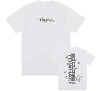 T-Shirt En Coton À Manches Courtes, Unisexe, Style Y2K, Style Hip-Hop, Chanteur Tate McRae, col RAS Du Cou, pour Homme Et Femme, Tailles XS À 3XL-Black||XS