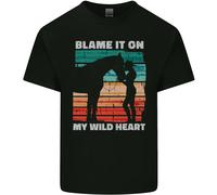 T-Shirt Equestre Per Bambini My Wild Heart Per Ragazzi E Ragazze