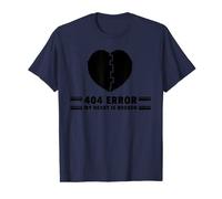 T-shirt errore 404 il mio cuore è spezzato, divertente amore Maglietta