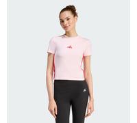 T-shirt adidas Essentials Slim Baby 3-Stripes manica corta rosa donna - M