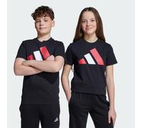 T-shirt Essentials Junior Black / Pure Ruby / White 13-14A