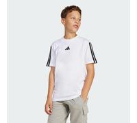 adidas Unisex - Bambini Essentials 3 Stripes T-Shirt, White/Black, 15-16 Years