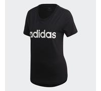 Adidas Essentials Linear Tee, Maglietta Donna, Nero (Black/White), S
