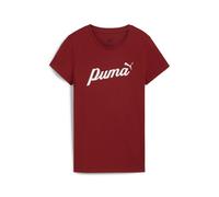 T-shirt Essentials Script Rosso S Tinta unita