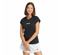 Adidas T-shirt Essentials Linear Cotone Nero/Bianco XS