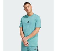 adidas - Essentials Small Logo Single Jersey Tee - T-shirt S blu/turchese