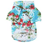 T-Shirt Estiva per Cani alla Moda e Traspirante T-Shirt Estiva per Cani Confortevole per Il Mare in Stile Pet Vestiti per Cuccioli per Cani di Piccola e Media Taglia(S)