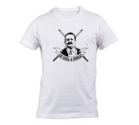 T-shirt Fantozzi Catellani Lei gioca a stecca ? bianca cotone film biliardo