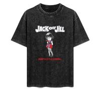 T-Shirt Fashion Short Sleeve Jack off Jill Daddy’S Little Cannibal Explicit Riot Goth Band Round Neck, Short Sleeve Cotton T-Shirt Black 3XL