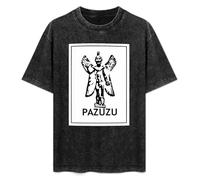 T-Shirt Fashion Short Sleeve Pazuzu Devil Exorcist Assyrian Babylon Image Demons Round Neck, Short Sleeve Cotton T-Shirt Black 3XL
