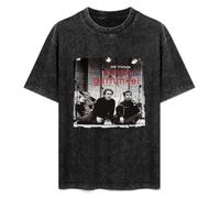 T-Shirt Fashion Short Sleeve Simon & Garfunkel Round Neck, Short Sleeve Cotton T-Shirt Black S