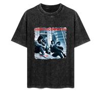 T-Shirt Fashion Short Sleeve The Replacements Let It Be American Punk Rock Band Album Music Round Neck, Short Sleeve Cotton T-Shirt Black S