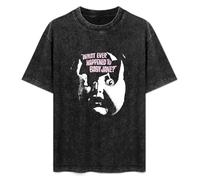 T-Shirt Fashion Short Sleeve What Ever Happened to Baby Jane 60s Psychological Horror Thriller Film Round Neck, Short Sleeve Cotton T-Shirt Black XXL