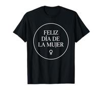 T-Shirt Feliz Día de la Mujer Minimalista Maglietta