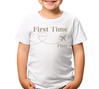 T-Shirt First Time Flyer personalizzabile perfetta per i bambini Your Name...