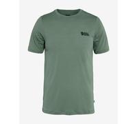 T-shirt Fjällräven Abisko Wool Logo manica corta verde chiaro - XXL