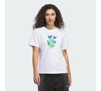 T-SHIRT FLORAL BLOOM AT YOUR OWN PACE GRAPHIC White XS