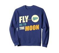 T-Shirt Fly Me To The Moon Felpa