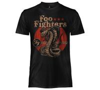 T-Shirt Foo Fighters ufficiale maglia maglietta originale nera Cobra nera