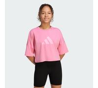 adidas - Kid's Sport Icon Crop Tee - Maglia funzionale 128 fuchsia