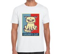T-shirt gatto Grumpy Cat maglietta uomo Tardar Sauce manica corta divertente