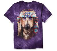 T-Shirt Gecko Peace Out Da Uomo The Mountain, Marrone, XL