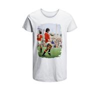 T-Shirt George Best calcio Uomo Abbigliamento 100% Cotone Taglia dalla S a XXL