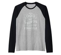T-Shirt Gesù è la mia Maglietta da Supereroe Maglia con Maniche Raglan