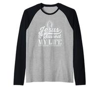 T-Shirt Gesù è la mia Maglietta da Supereroe Maglia con Maniche Raglan