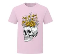 T-shirt Get Lost teschio pesce fiore morte grim maglietta gotica uomo donna...