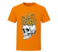 T-shirt Get Lost teschio pesce fiore morte grim maglietta gotica uomo donna...