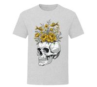 T-shirt Get Lost teschio pesce fiore morte grim maglietta gotica uomo donna...