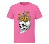 T-shirt Get Lost teschio pesce fiore morte grim maglietta gotica uomo donna...