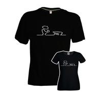 T-shirt gigi d'agostino bla bla bla anni 90 omino ottimo cotone nera uomo donna