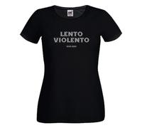 T-shirt Gigi d'agostino lento violento anni 90 d'ag cotone nera uomo donna dance
