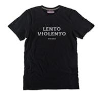 T-shirt Gigi d'agostino lento violento anni 90 d'ag cotone nera uomo donna dance