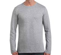 T-Shirt Gildan SoftStyle Manica Lunga Collo Girocotolo Cotone S-3XL