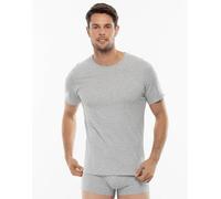 T-shirt girocollo 100% Pure Cotton grigio melange in cotone Grigio 3/S
