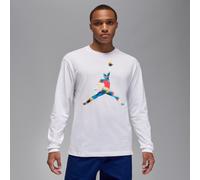 T-Shirt girocollo a manica lunga Jordan Flight - Uomo - Bianco M