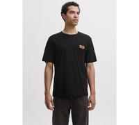 T-shirt girocollo a maniche corte, Rush Nero XL Tinta unita