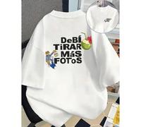 T-shirt girocollo a maniche corte unisex per l'estate: stile streetwear, casual chic con un tocco divertente, versatile per uso quotidiano, perfetto per la moda Y2K, lo sport e gli outfit da festival 