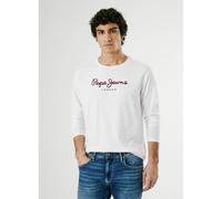Maglia Pepe Jeans Eggo manica lunga bianco rosso - XL