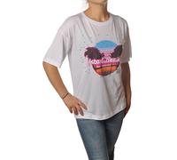 t-shirt girocollo con stampa da Donna Patrizia Pepe Colore Bianco